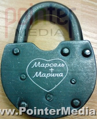 гравировка на замке Казань
